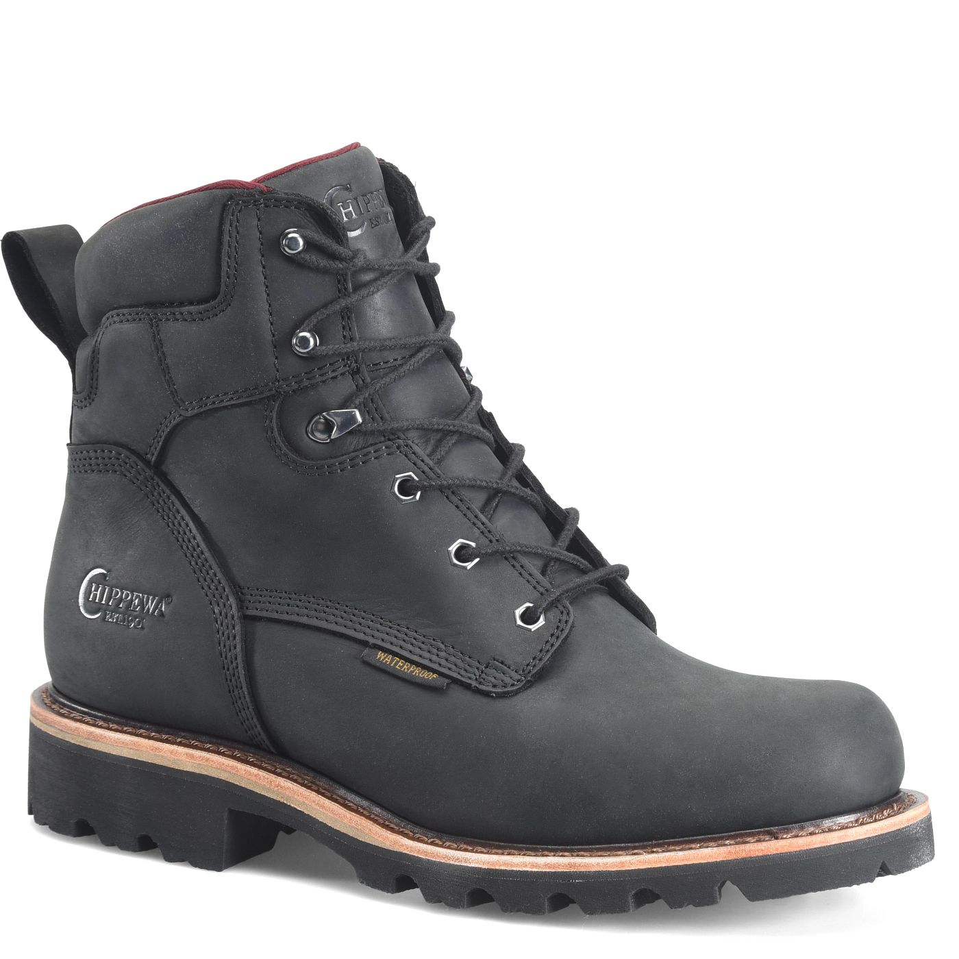 Chippewa Men's Super DNA 6" Waterproof Steel Toe Lace-Up - Charcoal (59201) - View 2