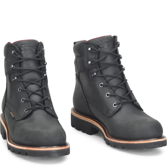 Chippewa Men's Super DNA 6" Waterproof Steel Toe Lace-Up - Charcoal (59202) - Front View