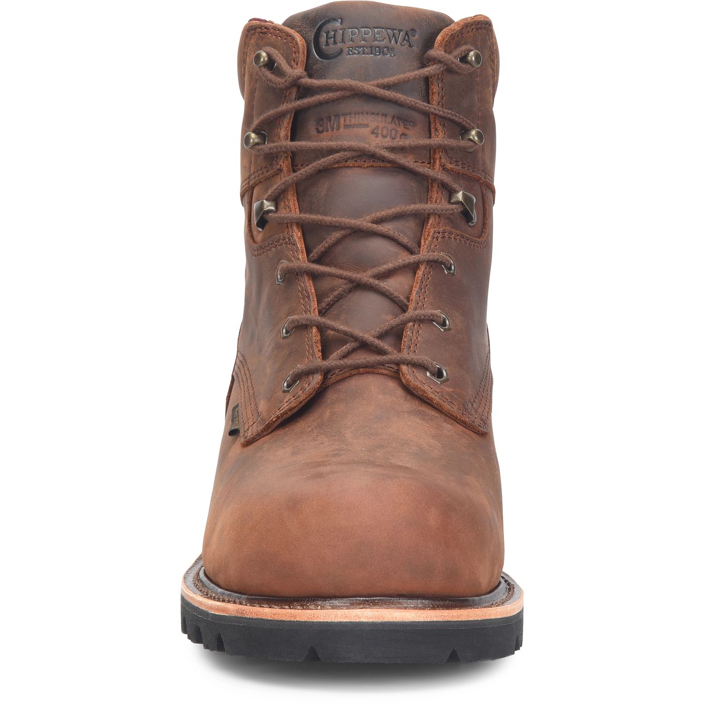 Chippewa Men's Super DNA 6" Waterproof Steel Toe Lace-Up - Walnut (59208) - View 7