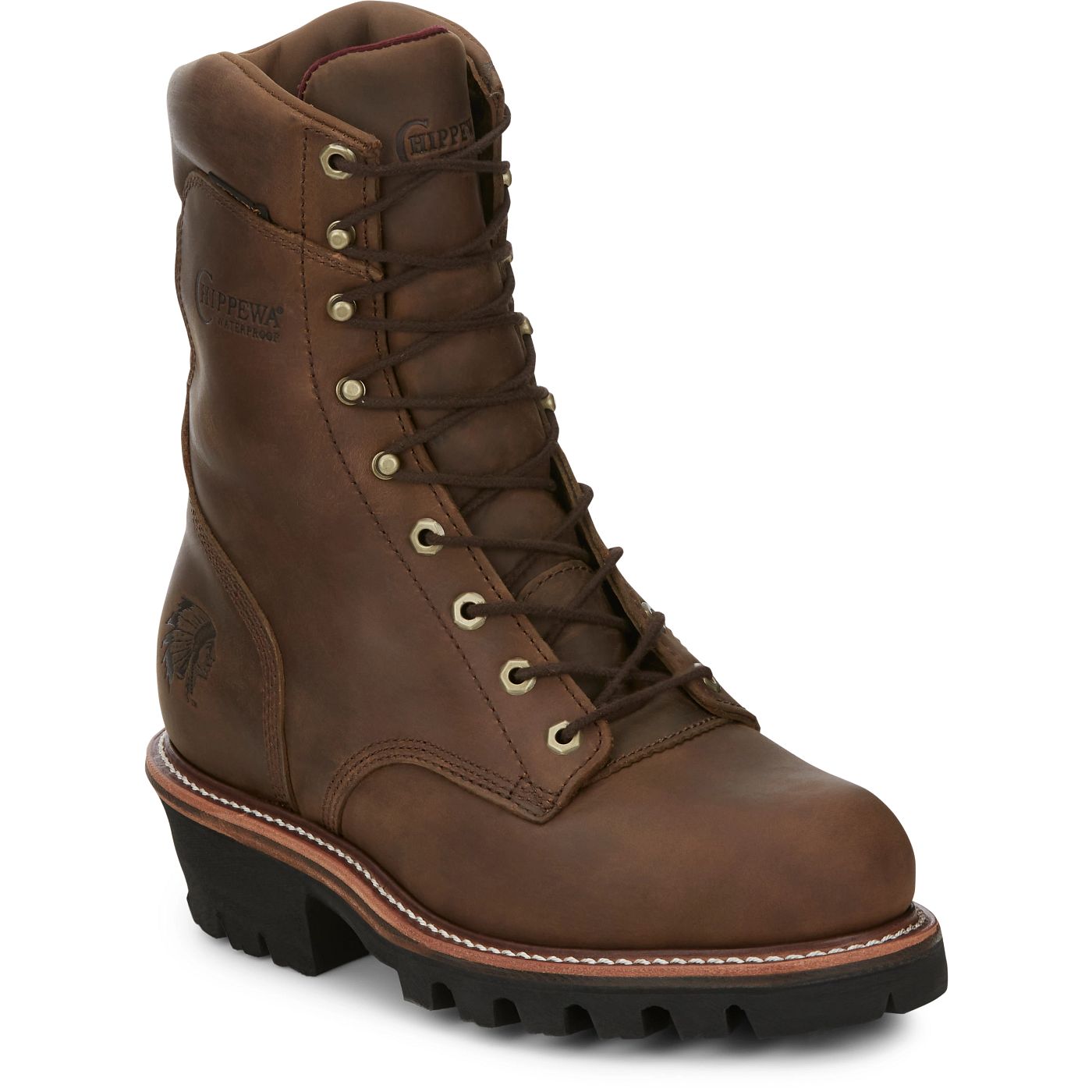 Chippewa Men's Super DNA 9" Waterproof Insulated Steel Toe Logger - Tan (59405) - View 2