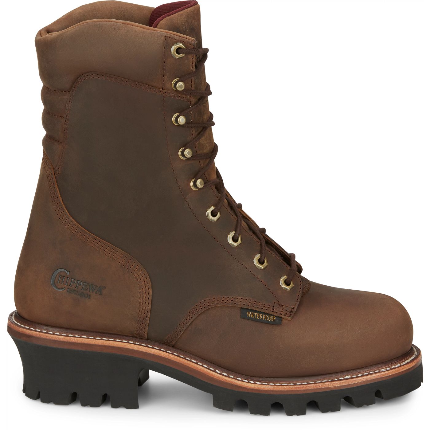 Chippewa Men's Super DNA 9" Waterproof Insulated Steel Toe Logger - Tan (59405) - View 3