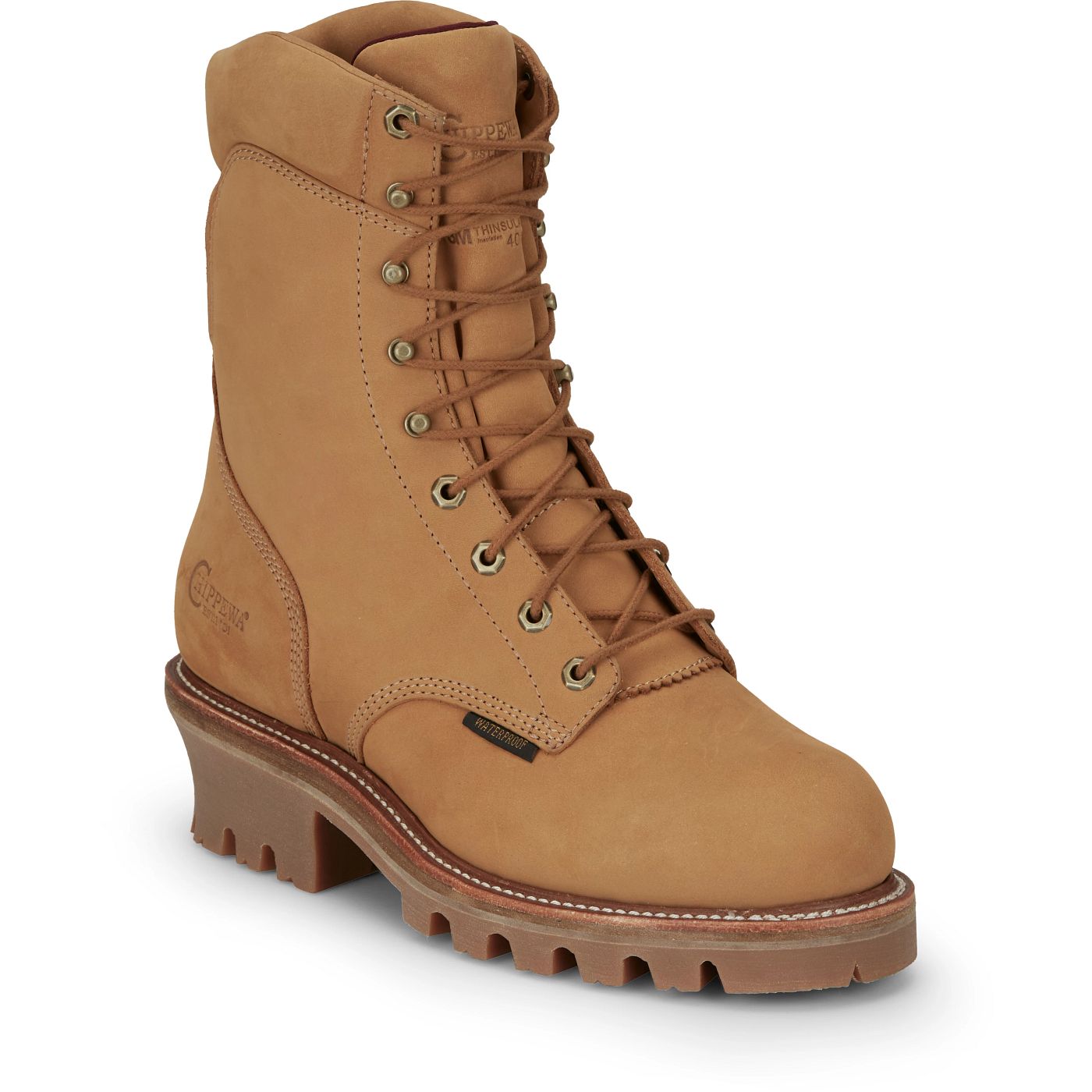 Chippewa Men's Super DNA 9" Waterproof Insulated Steel Toe Logger - Wheat (59417) - View 2