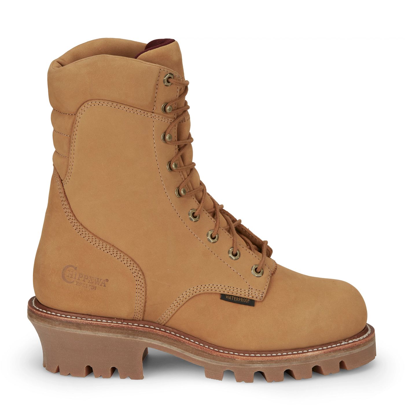 Chippewa Men's Super DNA 9" Waterproof Insulated Steel Toe Logger - Wheat (59417) - View 3