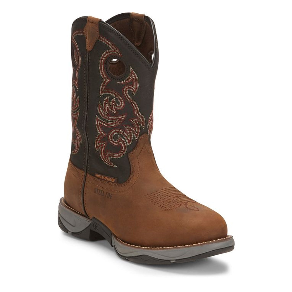 Tony Lamas Men's Footwear Work Junction 11" Waterproof Steel Toe Work Boot Color Brown image 1