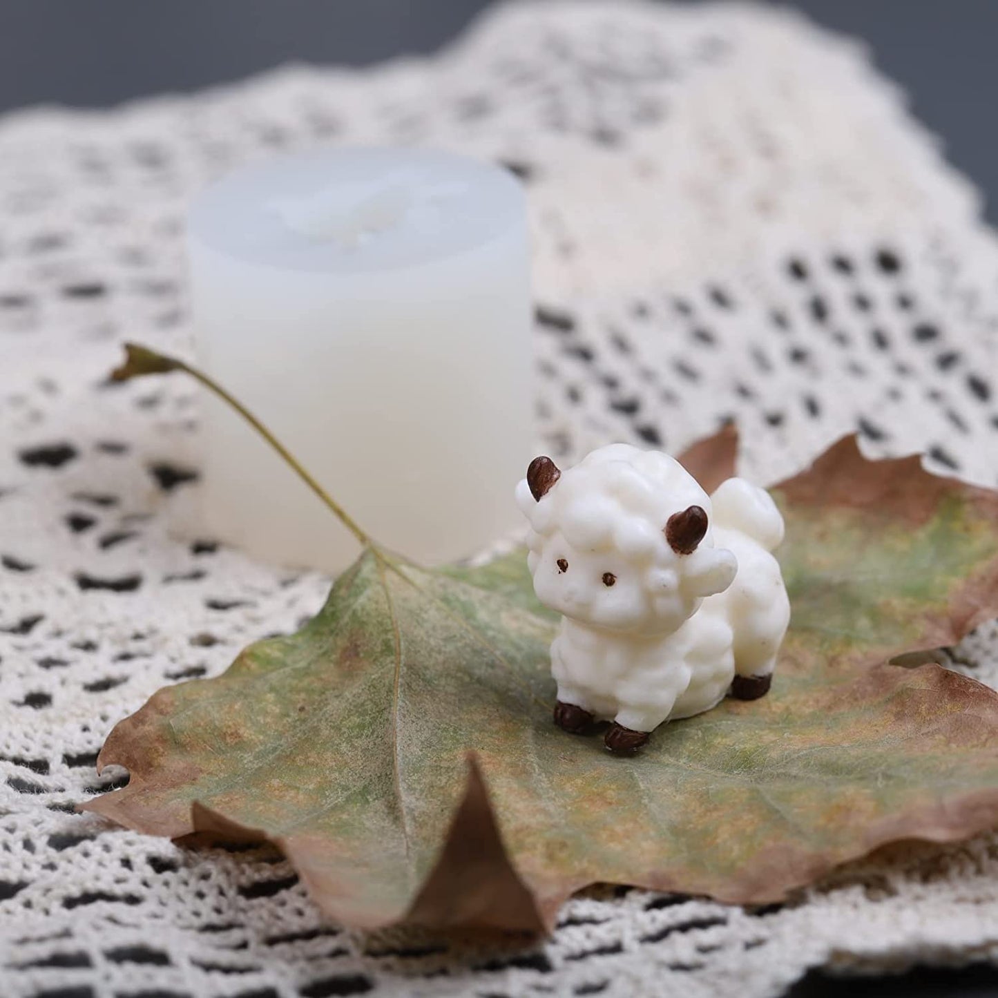5 Pack Mini Sheep Soap Mold Handmade Soap Silicone Mold Soap Mold Candle Mold Ice Sculpture Mold Bird Soap Mold Aroma Plaster Mold image 2