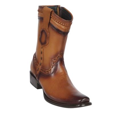 MEN'S KING EXOTIC LEATHER BOOTS DUBAI TOE HANDCRAFTED FADED HONEY (479B3880) image 0