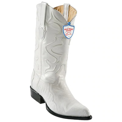WILD WEST BOOTS #2990528 MEN'S | COLOR WHITE | MEN'S WILD WEST OSTRICH LEG J TOE BOOTS HANDCRAFTED image 0