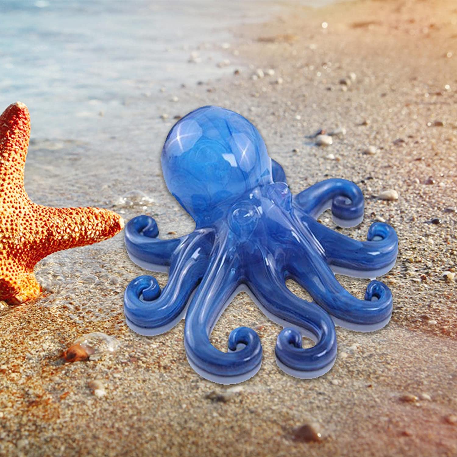 Uwariloy Octopus Epoxy Resin Molds, Creative Octopus Shape Sculpture Casting Mold, Silicone Resin Mould for DIY Crafts Soap Candle Making Chocolate Cake Beeswax image 6