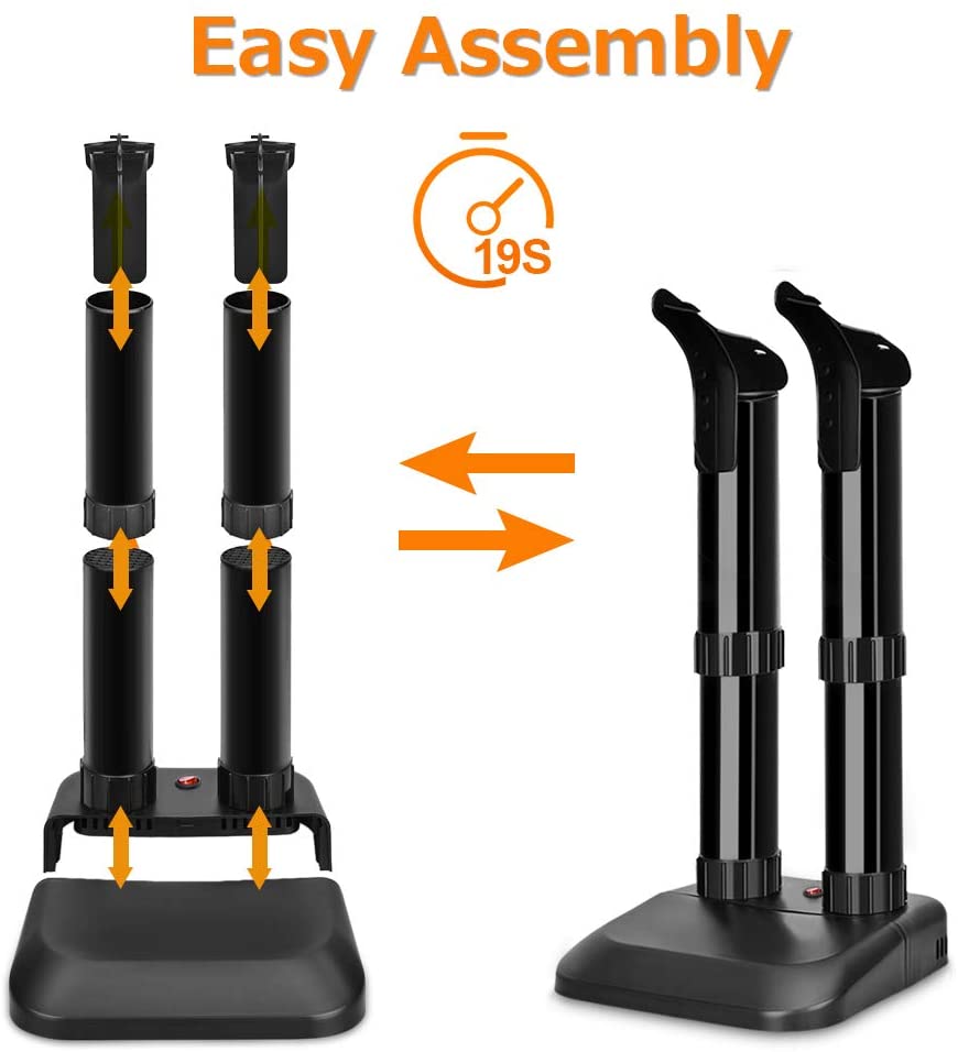 Air Choice Boot Dryer - Electric Shoe Dryer and Warmer with One-Button Control, Overheat Protection, Fast Heating and Drying, Perfect for Shoes, Boots, Gloves and Socks image 1