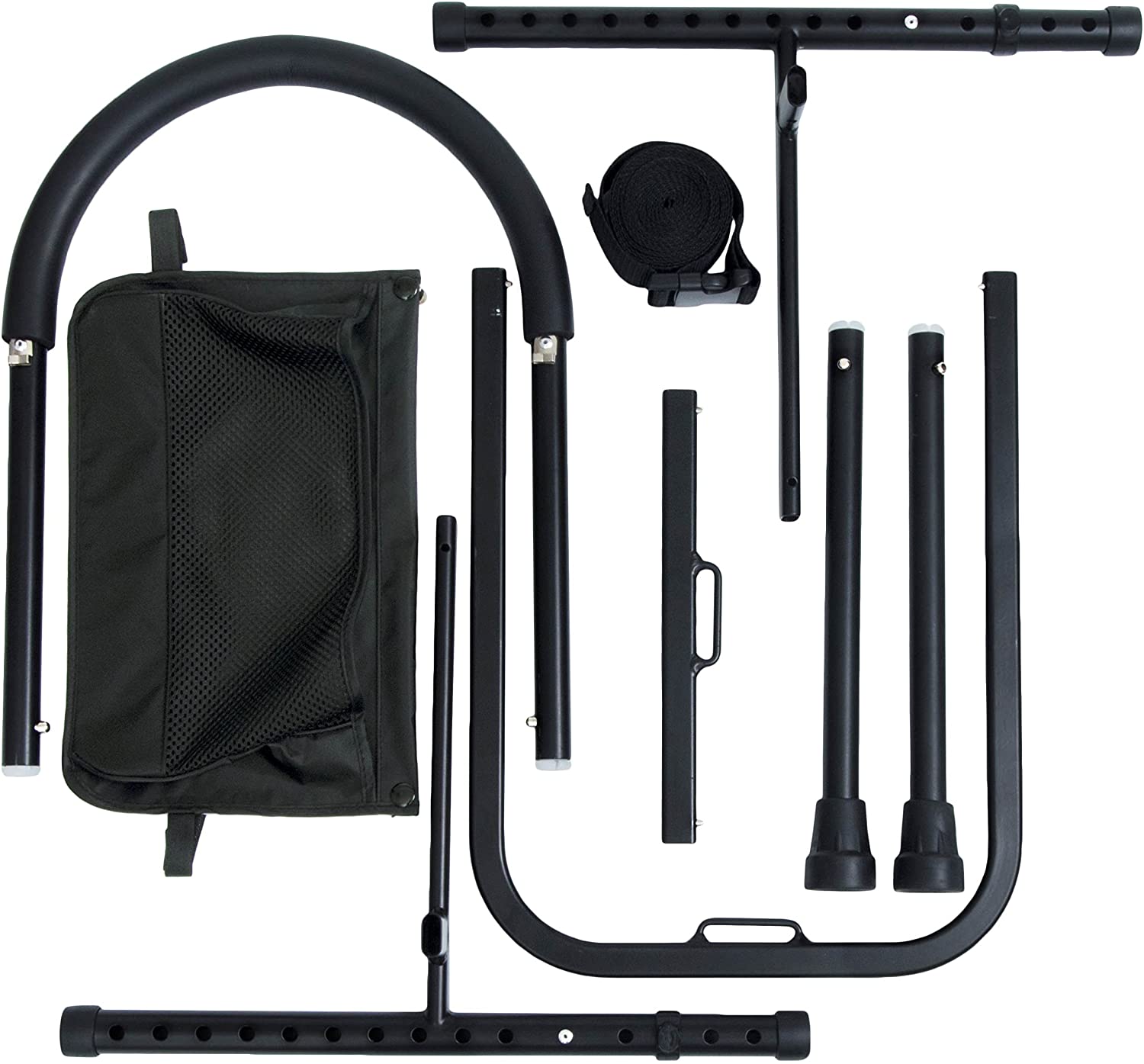 Vaunn Medical Bed Rail Assist &amp; Height Adjustable Grab bar Handle for Adults &amp; Seniors, Charcoal Black image 3