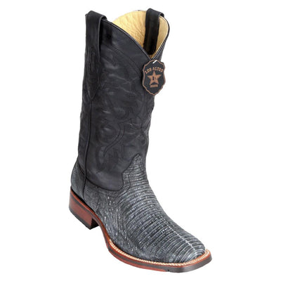 LOS ALTOS BOOTS MENS #8260735 WIDE SQUARE TOE | GENUINE TEJU LEATHER BOOTS | COLOR SANDED BROWN image 0