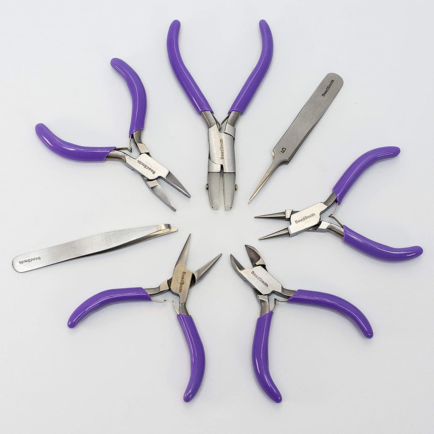 Beadsmith 7-Piece Jewelry Pliers Set with Case, Mini image 4
