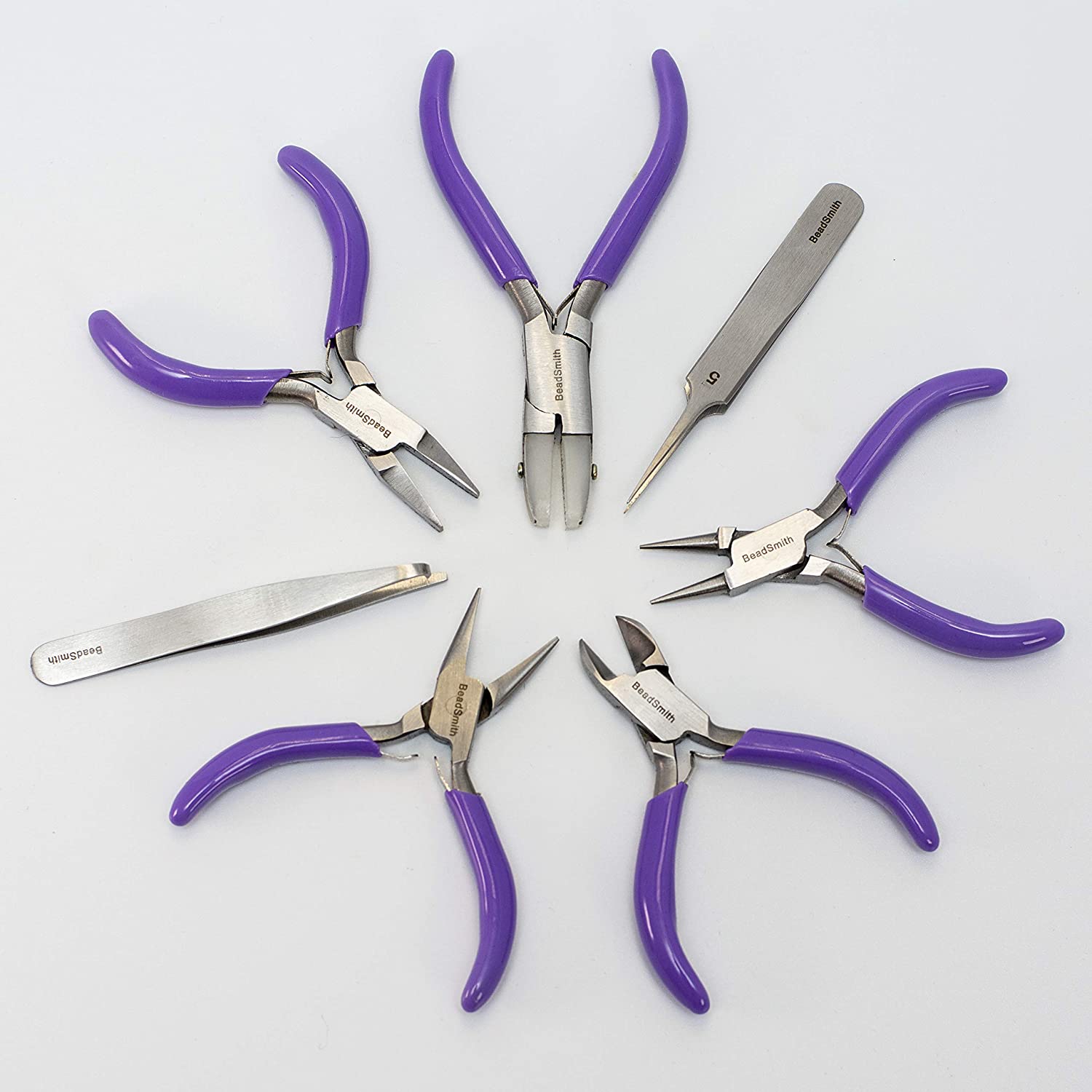 Beadsmith 7-Piece Jewelry Pliers Set with Case, Mini image 4