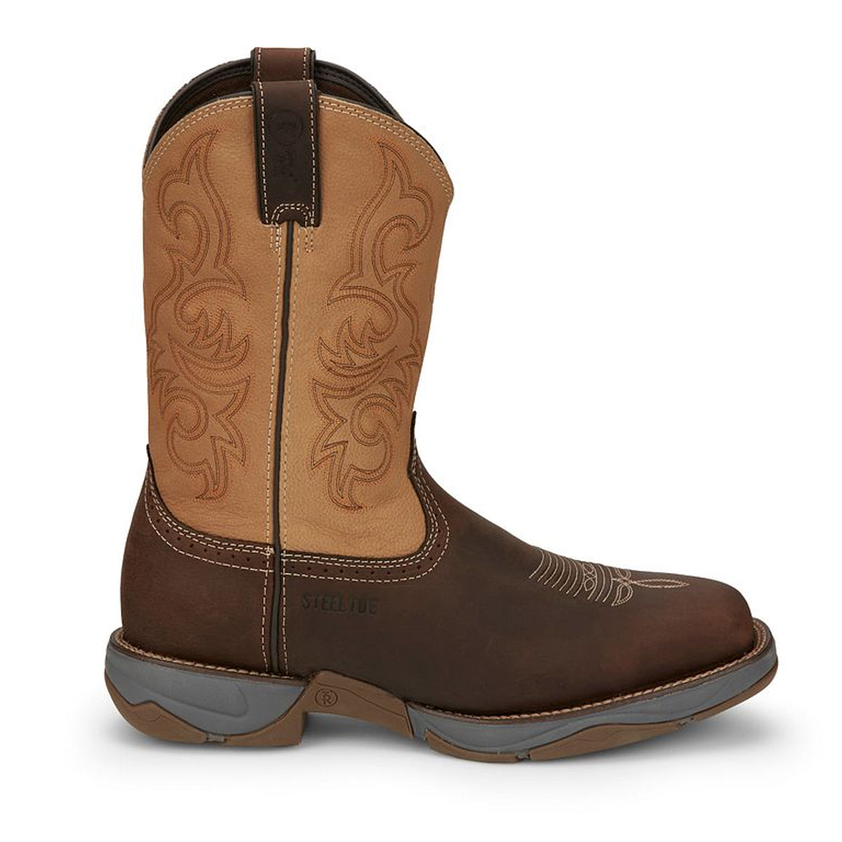 Tony Lamas Men's Footwear Work Junction 11" Steel Toe Work Boot Color Dusty Brown image 2