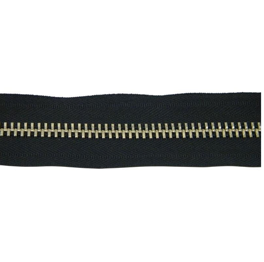 #10 Metal Zipper Tape Silver Teeth  image 0