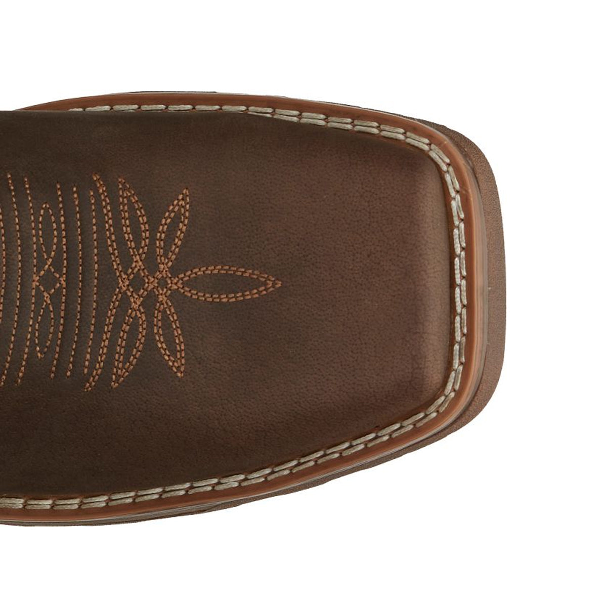 Tony Lamas Men's Footwear Work Force 11" Wide Square Composite Toe Waterproof Work Boot Color Walnut image 3