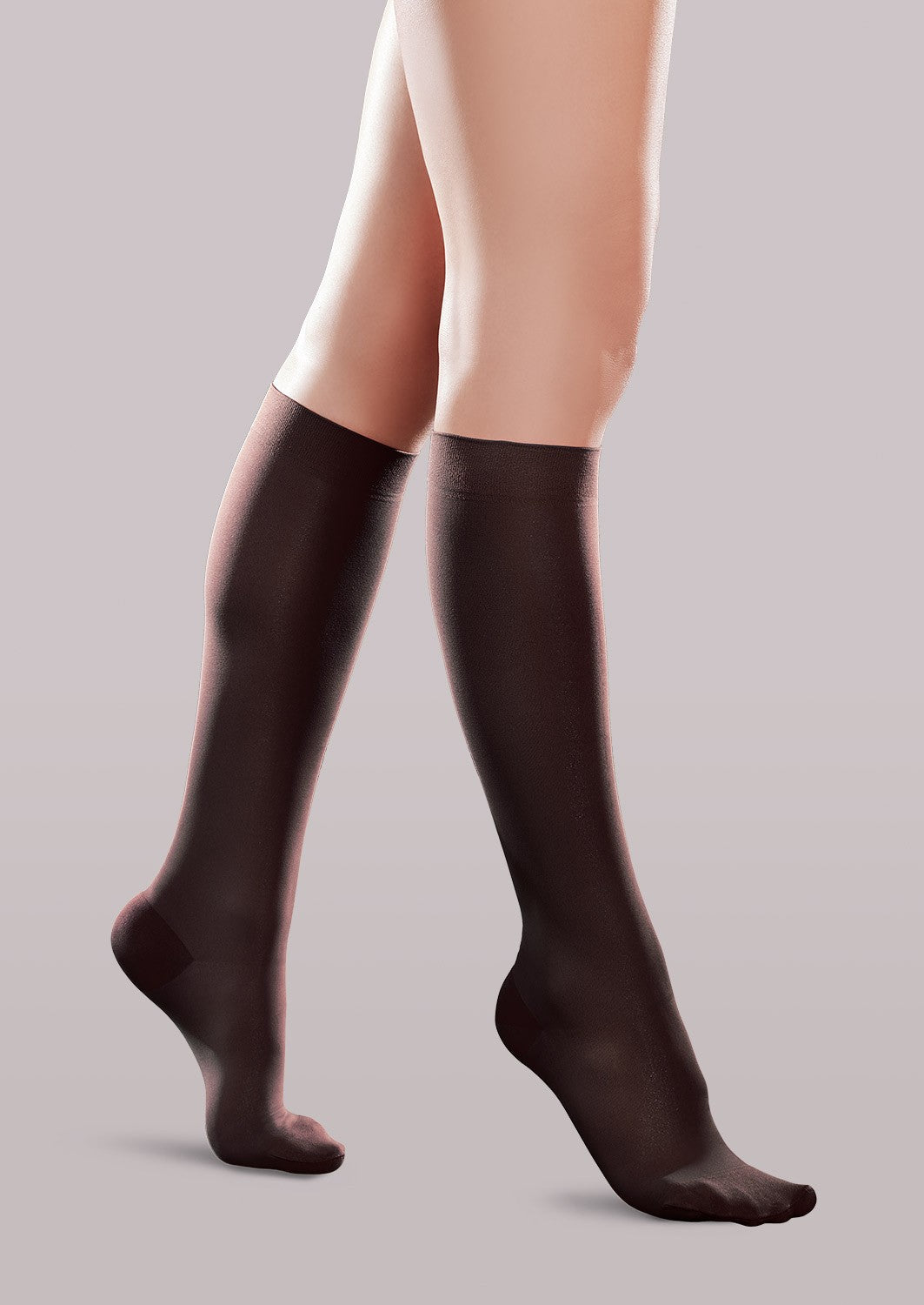 Women's Mild Support Microfiber Knee Highs image 2