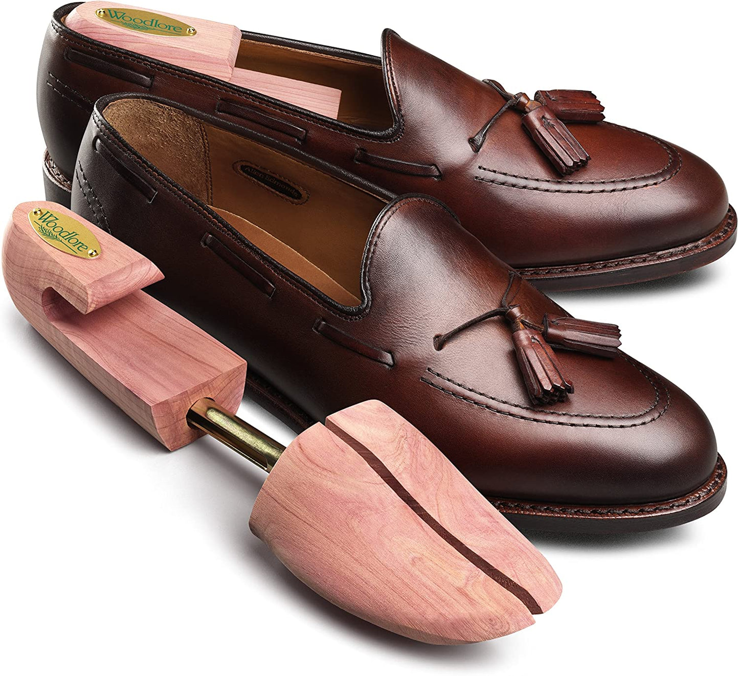 Woodlore Shoe Trees for Men 2-Pack Men's Combination Aromatic Red Cedar Shoe Trees (for Two Pairs of Shoes) Made in The USA image 1