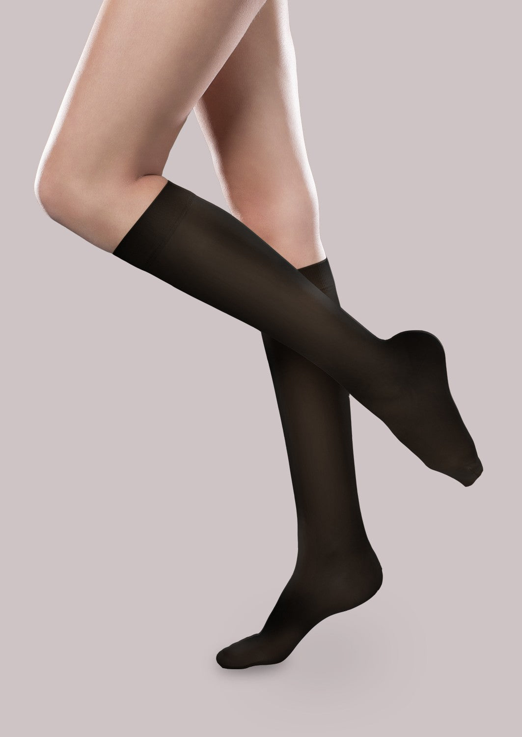Sheer Ease Women's Open-Toe Firm Support Knee High (30-40 mmHg) image 1