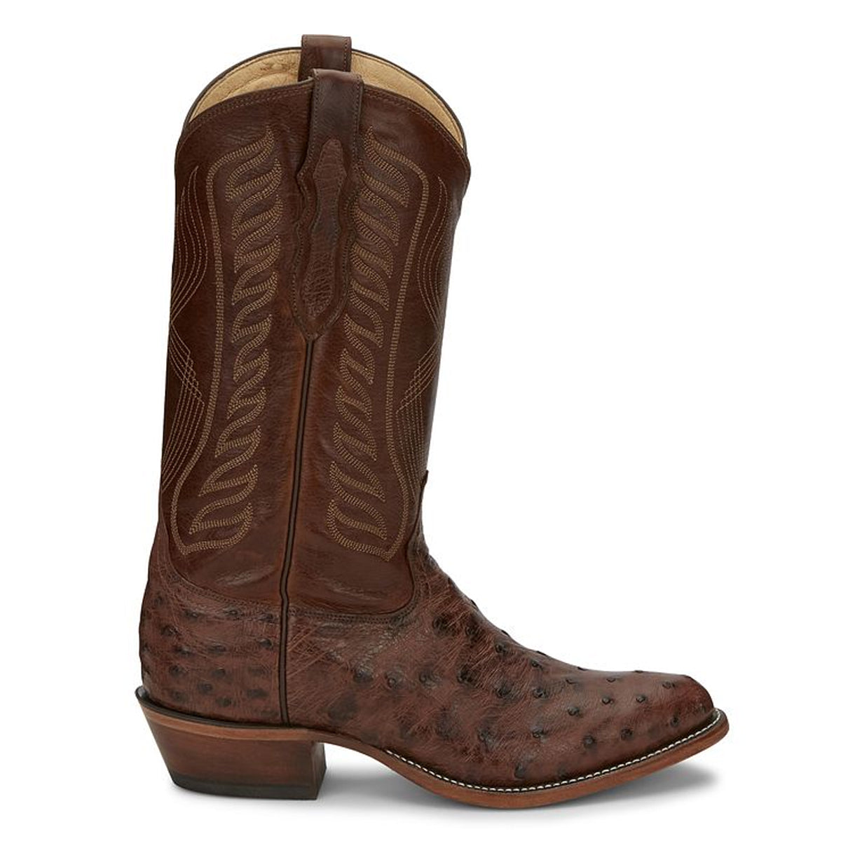 Tony Lamas Boots Men's Western McCandles 13" Full Quil Color Chocolate image 3