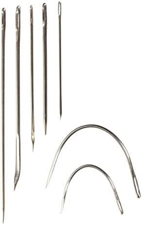 Buytra Curved Hand Leather Sewing Needles Kit with 260m 210D 1mm Black Leather Sewing Waxed Thread Cord for Leather Repair Craft DIY (Black Wax Thread + Needles) image 4