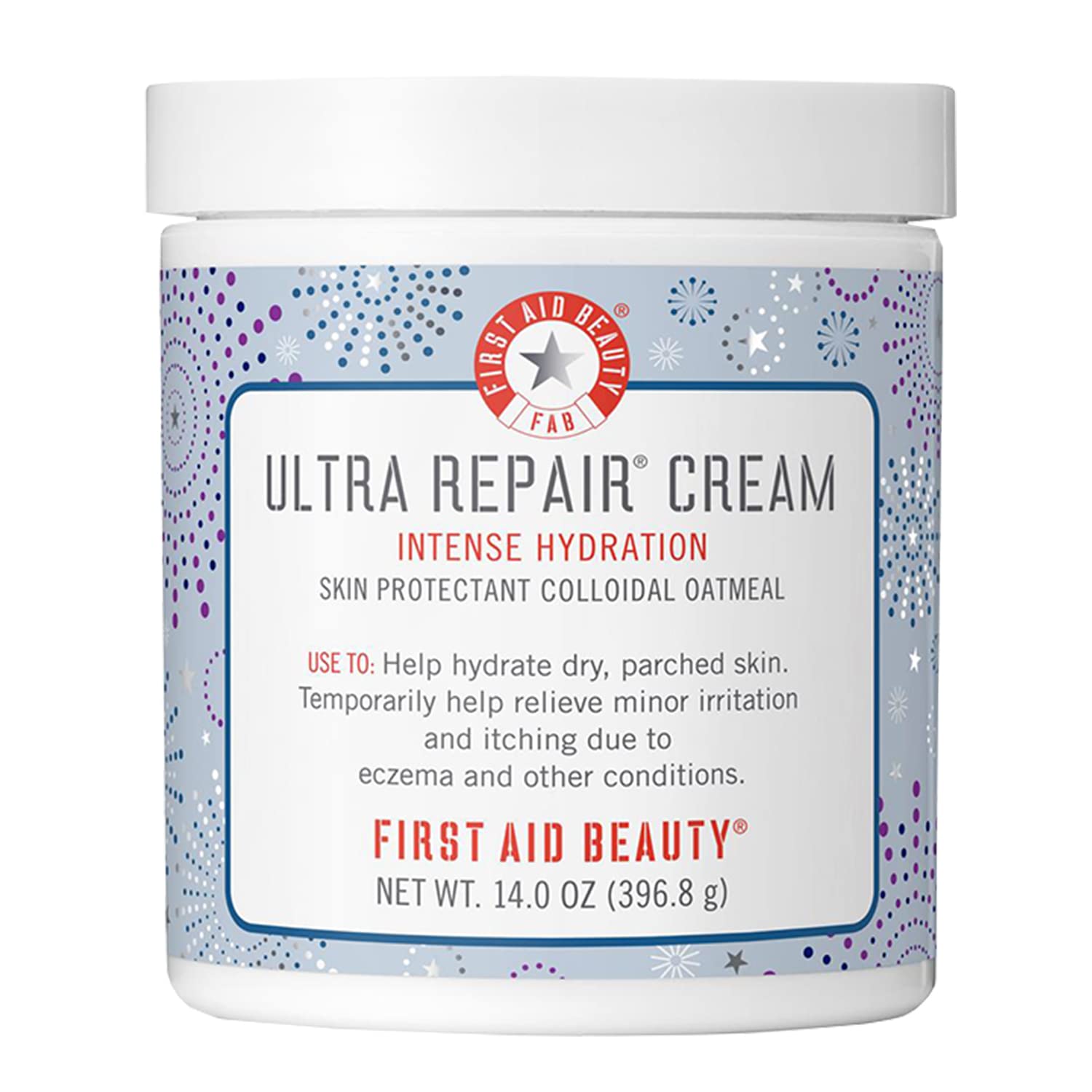 First Aid Beauty Ultra Repair Cream Intense Hydration Moisturizer for Face and Body, 14 oz image 0