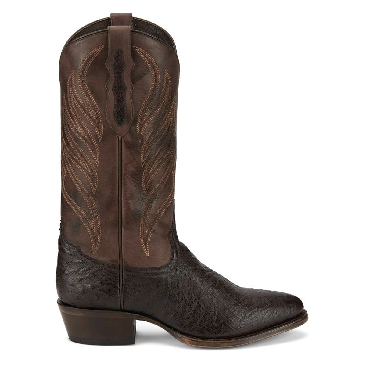 Tony Lamas Boots Men's Footwear Wester Exotic Ray 13" Smooth Ostrich color Mink image 2