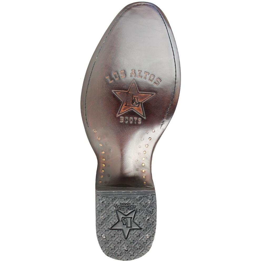 Los Altos Boots Mens #653807 Round Toe | Genuine Pull Up Leather Boots | Color Brown image 1