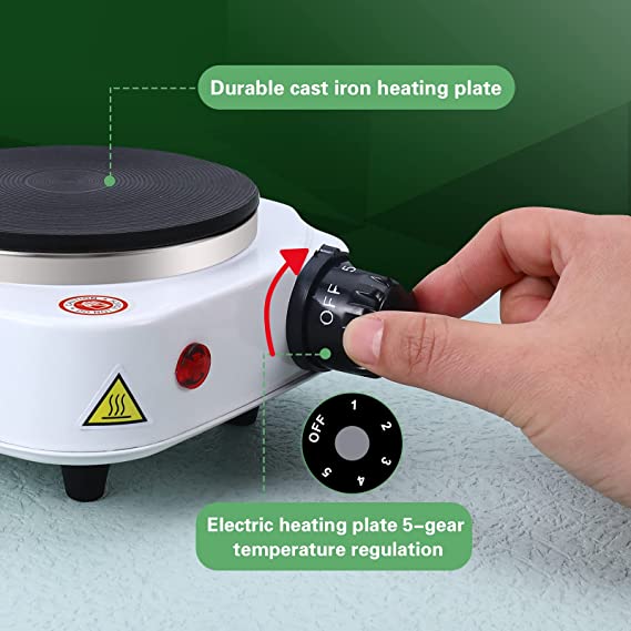 Candle Making Kit,Easy to Make Candle Soy Wax Kit,Including Soy Wax, Wicks,Melting Pot with Heat-Resistant Handle,Making Kit with Wax Melter hot Plate image 2