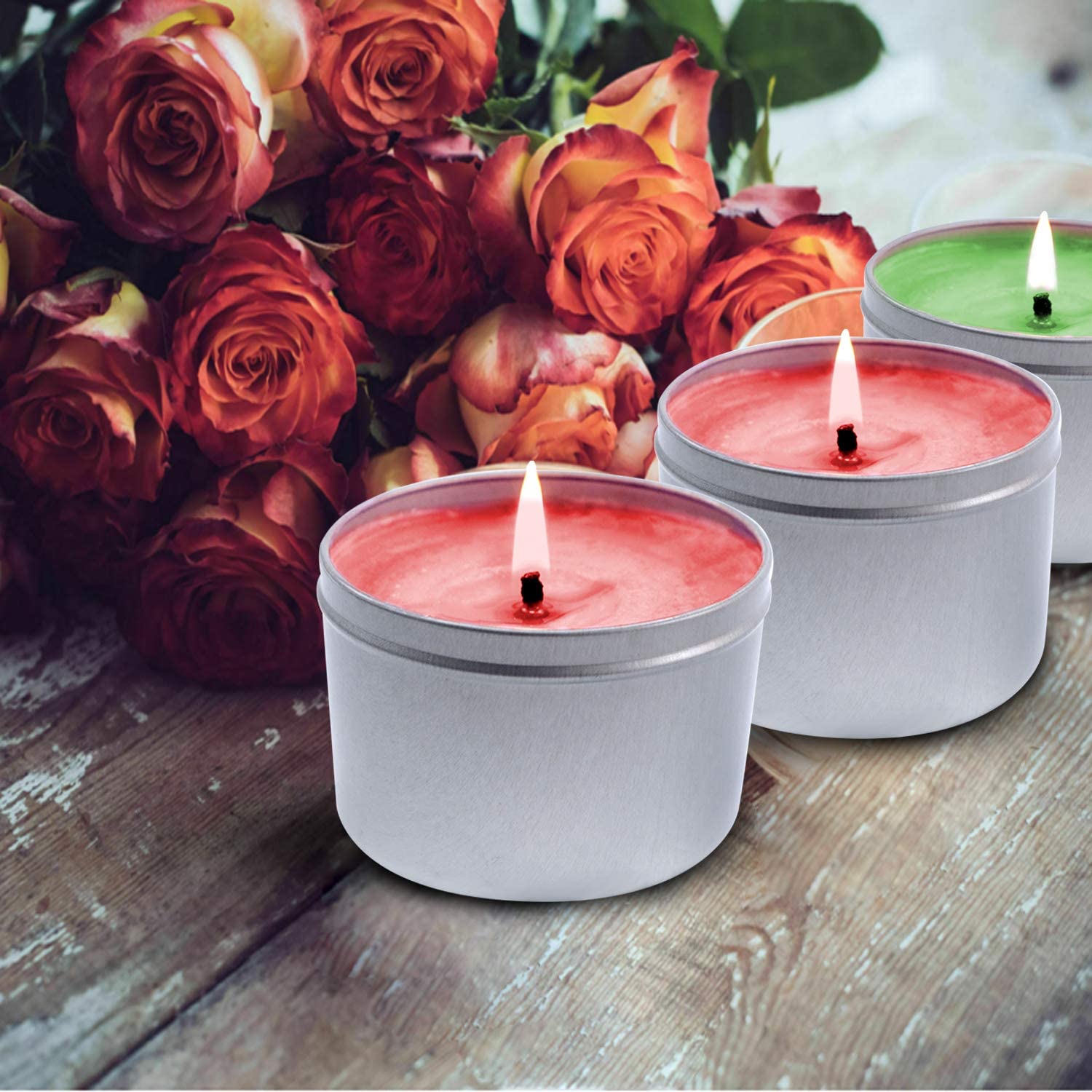 Candle Making Kit – Easy to Make Colored Candle Soy Wax Kit Include Wax, Rich Scents, Dyes, Wicks, Tins &amp; More image 5