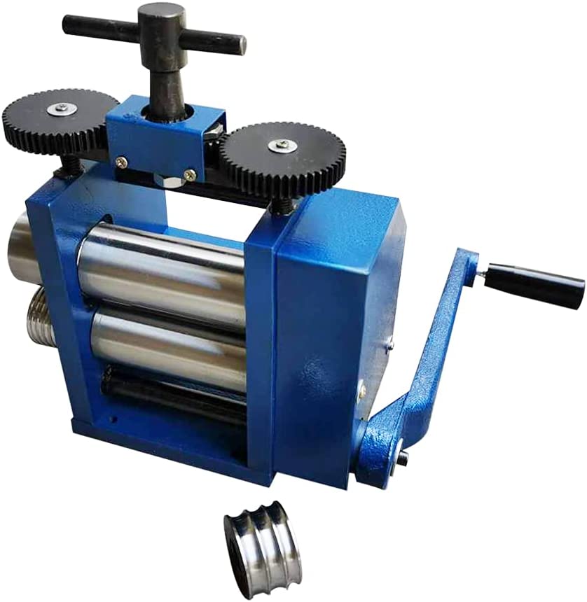 Jewelry Rolling Mill Machine, 3in/75mm Roller Manual Combination Rolling Mill Flatten Machine,DIY Metal Sheet Wire Flat Jewelry Tool image 7