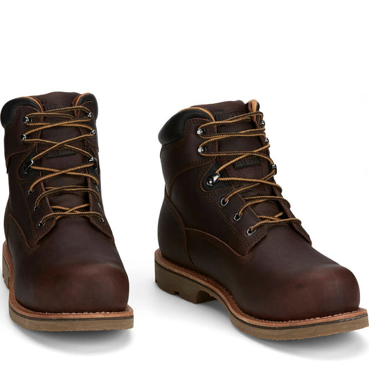 Chippewa Men's Serious Plus 6" Waterproof Comp Toe Met Guard - Briar Oiled (72301) - Front View