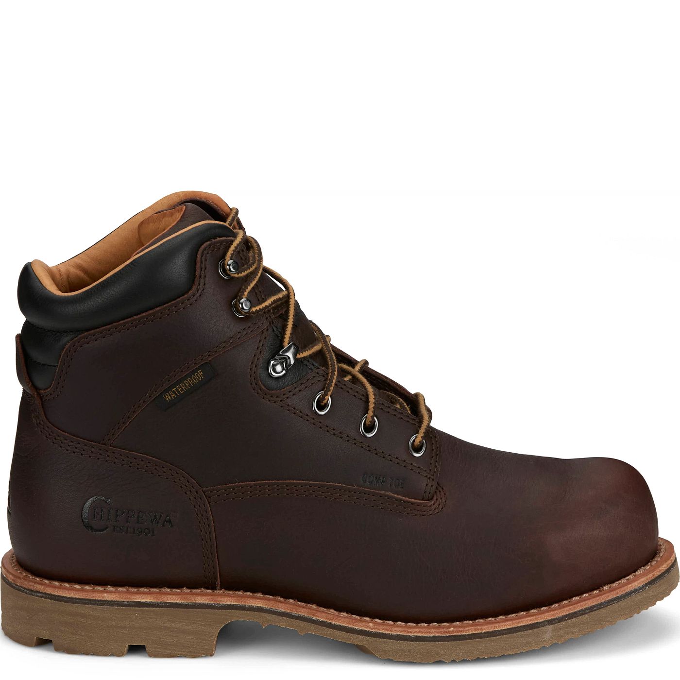 Chippewa Men's Serious Plus 6" Waterproof Comp Toe Met Guard - Briar Oiled (72301) - View 3