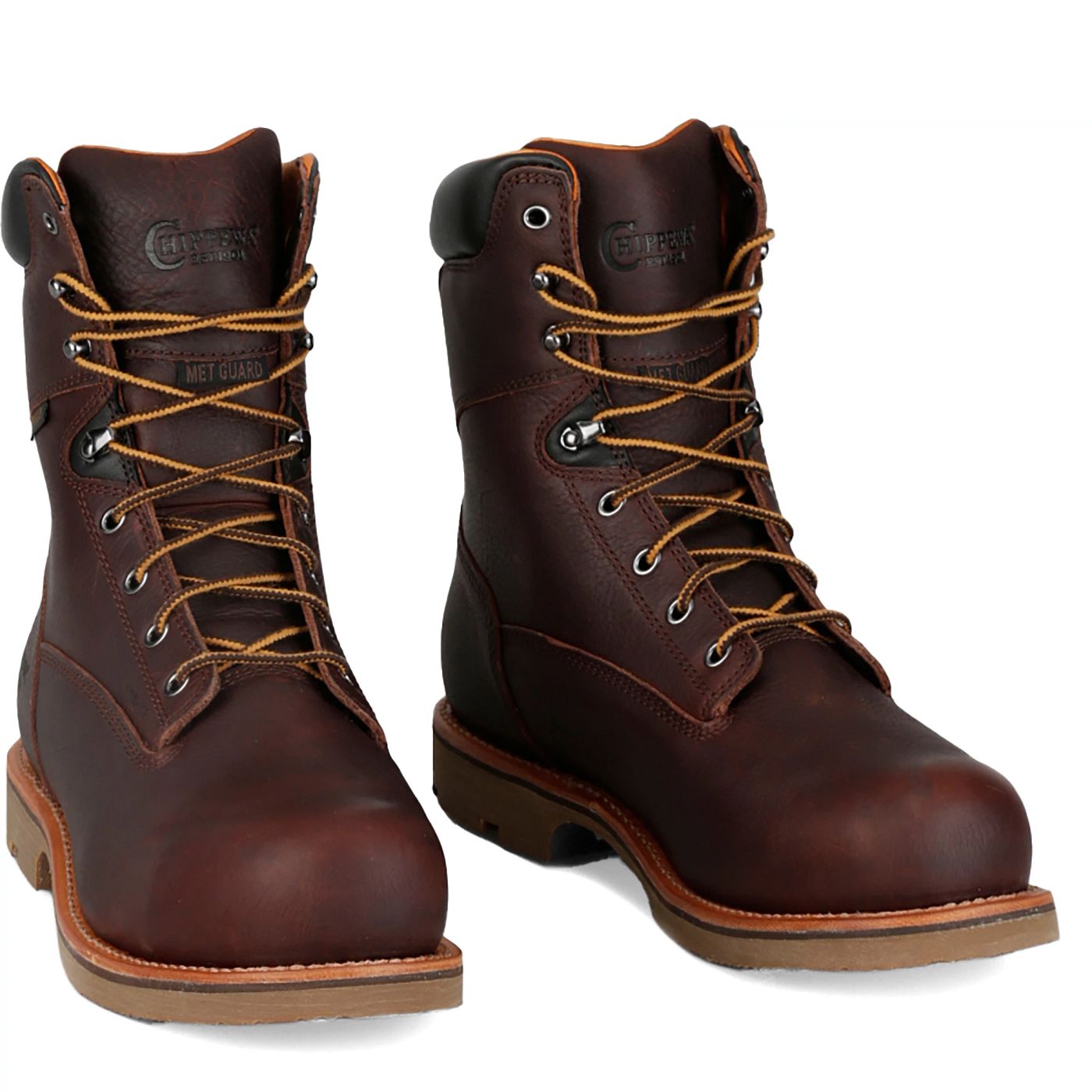 Chippewa Men's Serious Plus 8" Waterproof Comp Toe Met Guard - Briar Oiled (72311) - Front View