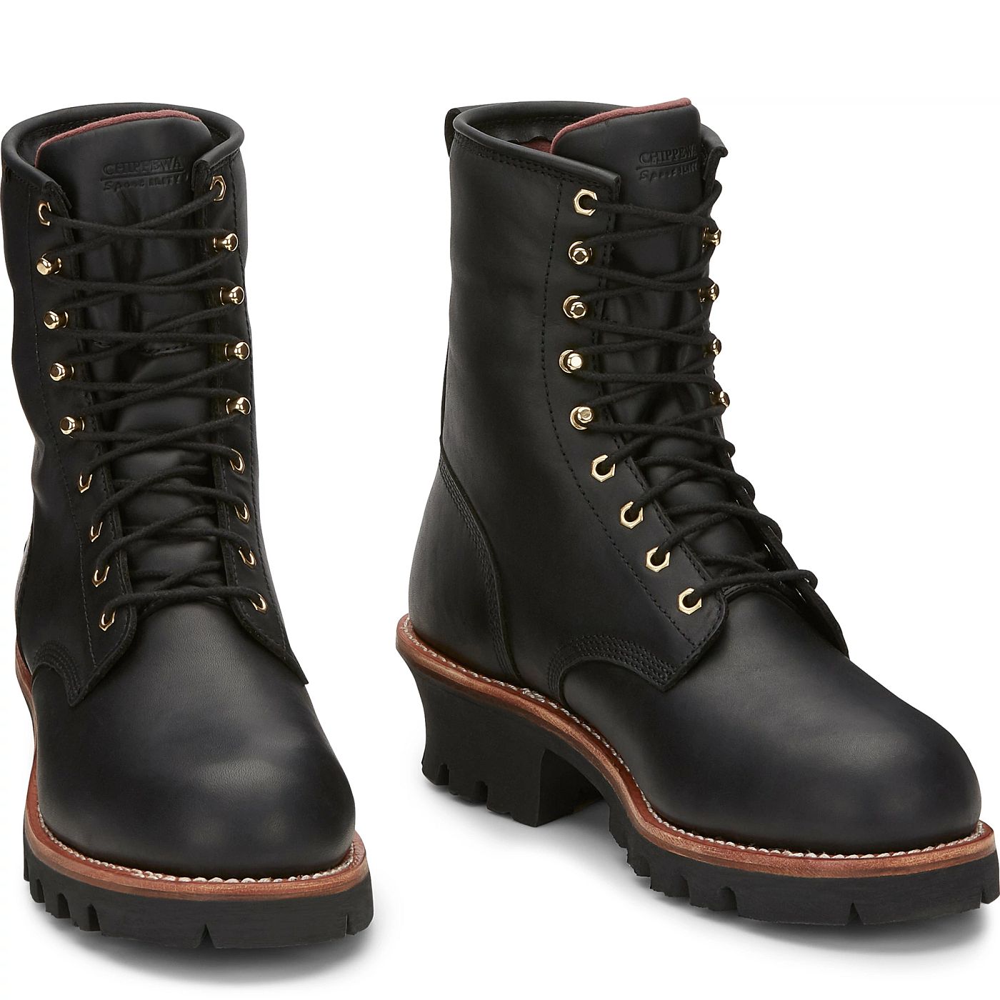 Chippewa Women's Paladin 8" Waterproof Insulated Steel Toe - Black (73050) - Front View