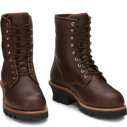 Chippewa Women's Paladin 8" Waterproof Insulated Steel Toe - Briar Brown (73060) - Front View