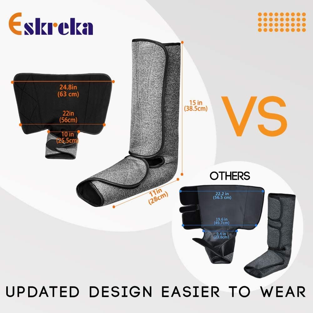 Leg Massager for Circulation and Relaxation, Air Compression Calf Thigh Foot Ma image 4