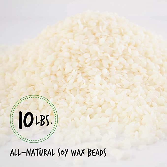 American Soy Organics- 10 lb of Freedom Soy Wax Beads for Candle Making – Microwavable Soy Wax Beads – Premium Soy Candle Making Supplies image 2