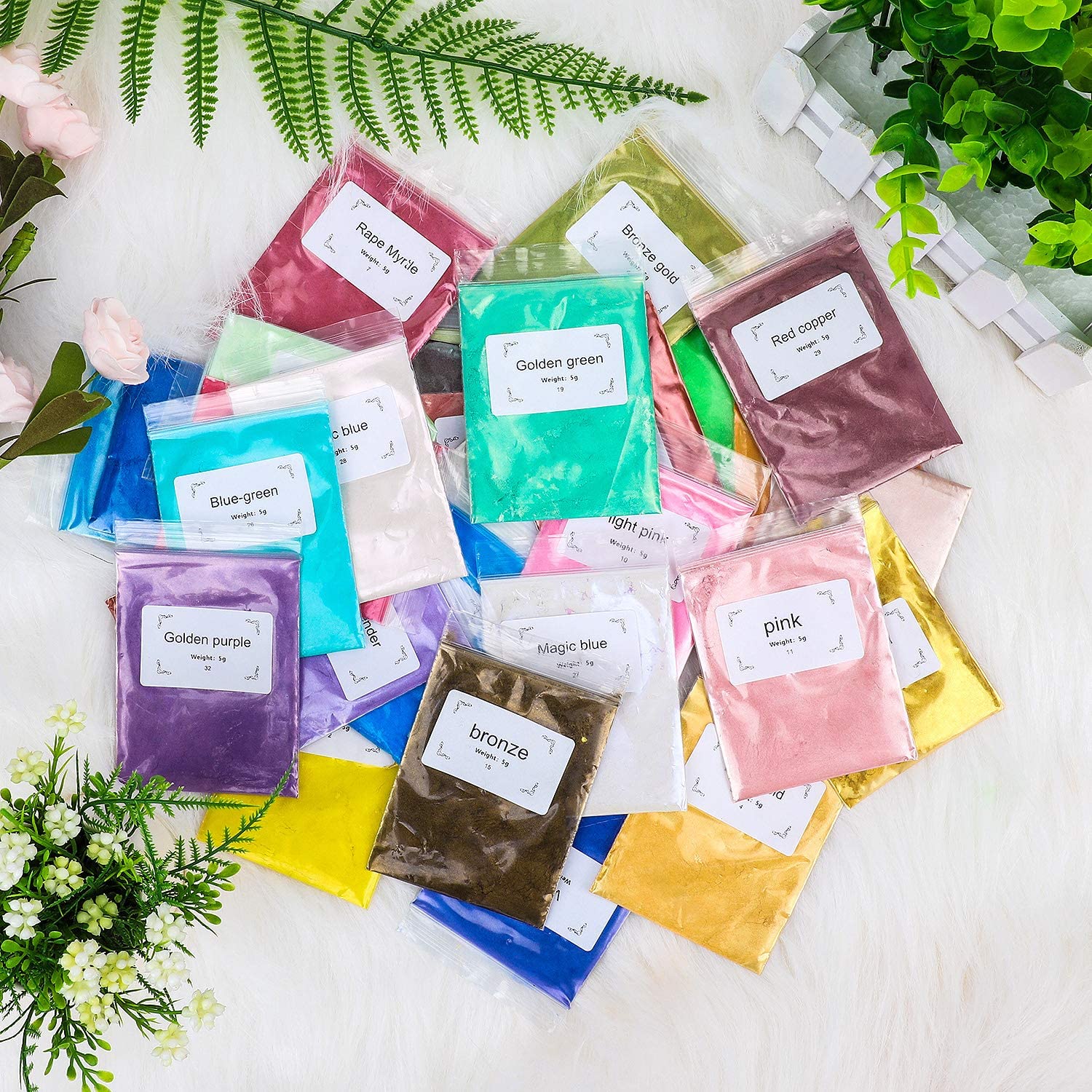 Mica Powder,Natural Soap Making Supplies,Resin Pigment Kit,Epoxy Resin Dye,36 Colors Soap Making Dyes,Hand Soap Making Pigment Kit,Resin Jewelry,Jewelry Making Supplies，Resin Powder, image 1