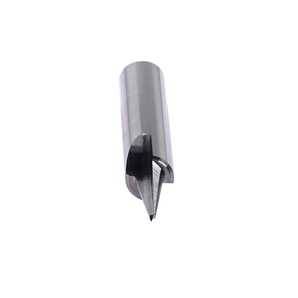 PANHAM 15 Degree Profile Router Bit V Groove Bit for Wood Carving Solid Carbide with 1/4" Shank,1/4" X 2" Long image 2