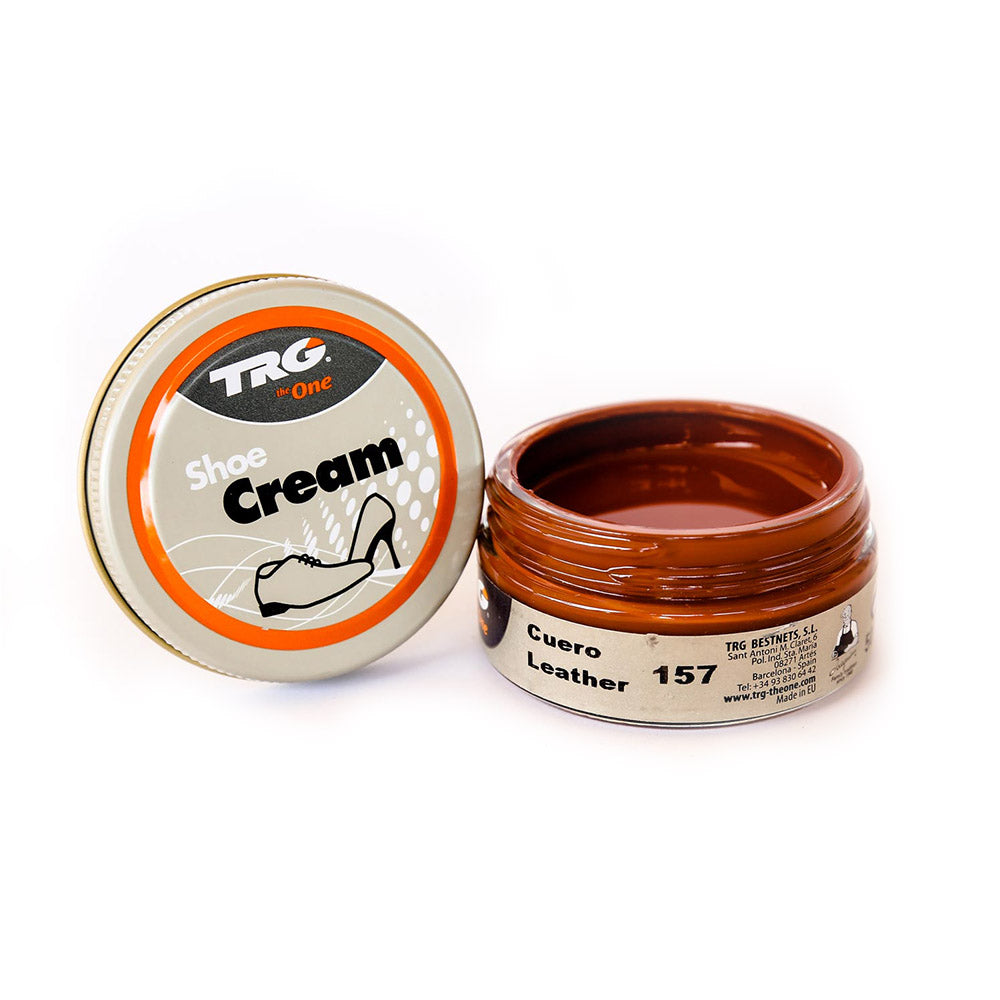 TRG Shoe Cream 1.7 Ounce Shoe Cream Amazing Vibrant Colors! | Shoe Care Self Shine Leather Boots, and Leather Shoes - #57 Leather image