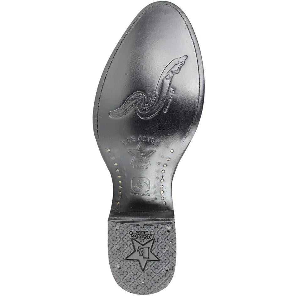 Los Altos Boots Mens #650806 Round Toe | Genuine Eel Skin Boots Handcrafted | Color Burgundy image 1