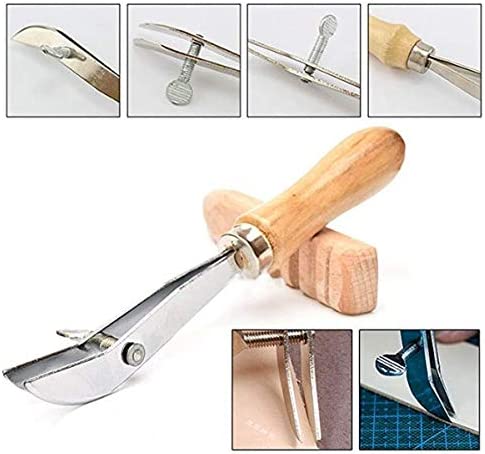Pingle 18pcsLeather Tooling Kits,Leather Working Tools,Leather Craft Tool,Edge Stitching Groover Prong Punch for Carving Sewing,Leather Craft Punch Tools Kit,Stitching DIY Tool image 4