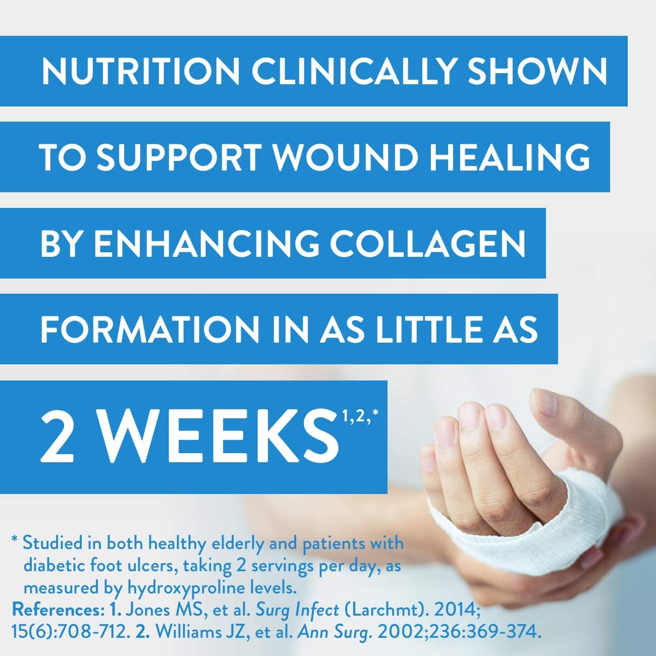 Juven Therapeutic Nutrition Drink Mix Powder for Wound Healing Support, Includes Collagen Protein, Fruit Punch, 1.01 Ounce (Pack of 30) image 2