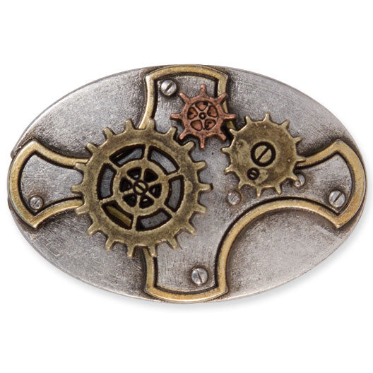 Tandy Leather Plate Gear Concho #71509-03 image 0