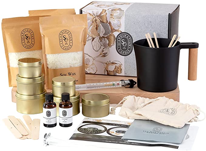Luxury Candle Making Kit - Complete Supplies to Create 6 Premium Scented Soy Candles image 0