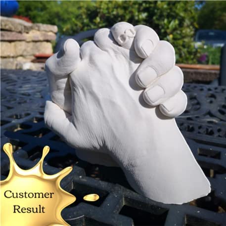 Edinburgh Hand Casting Kit for 2 - Premium DIY Hand Hold Statue Casting Kit for Mothers Day, Easter, Wedding, Anniversary, Husband, Wife, or Couple Gift Idea image 6