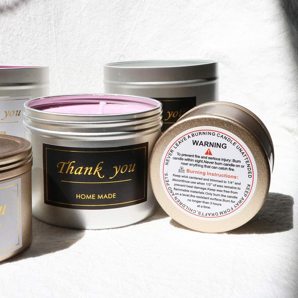 Candle Making Kit Supplies, Soy Wax Making Kit Including Pot, Wicks, Sticker, Tins, Soybean Wax, Spoon &amp; More image 6