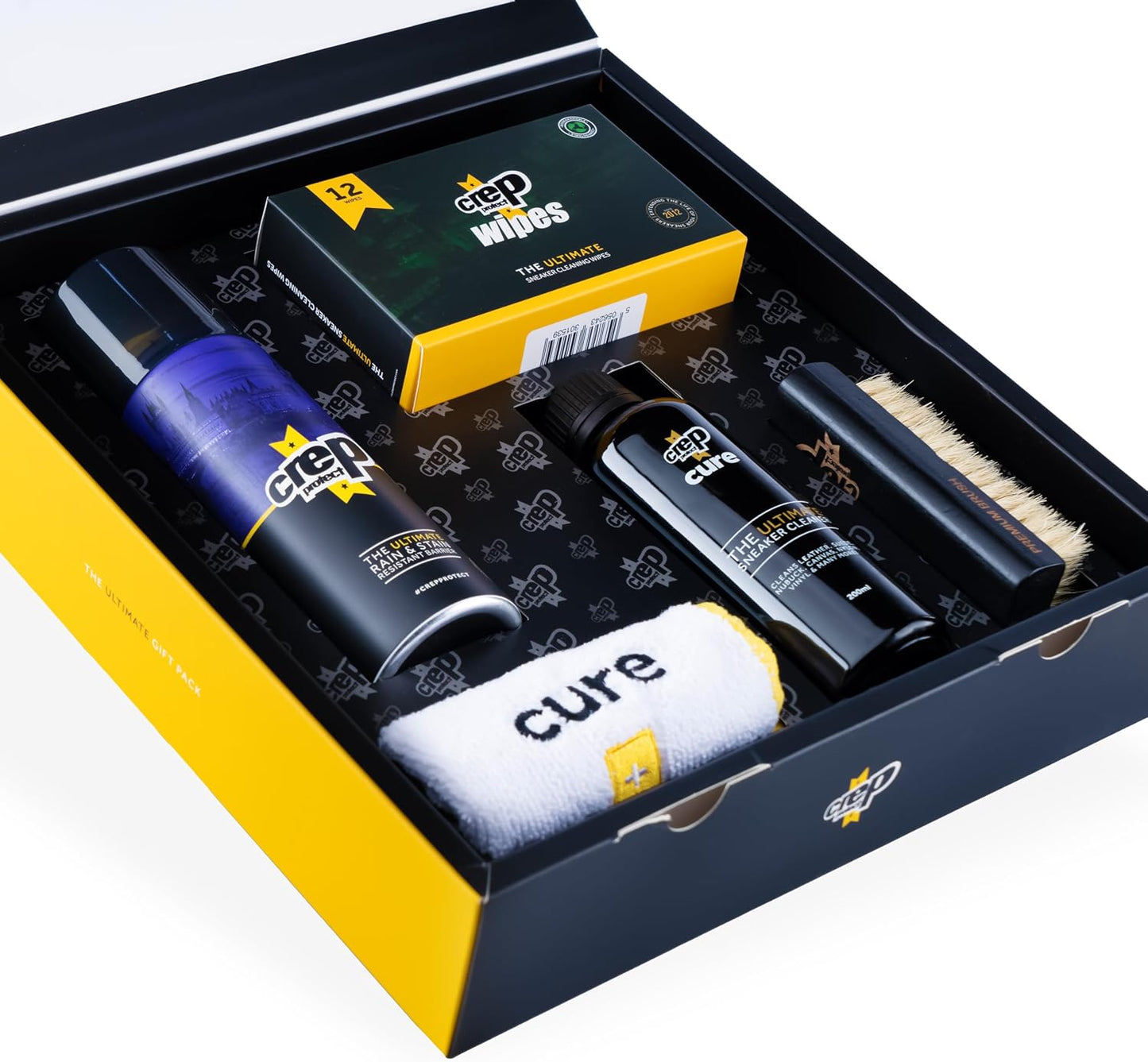 Crep Protect Ultimate Shoe Care Gift Set — Protector, Cleaner, Wipes, Brush & Cloth