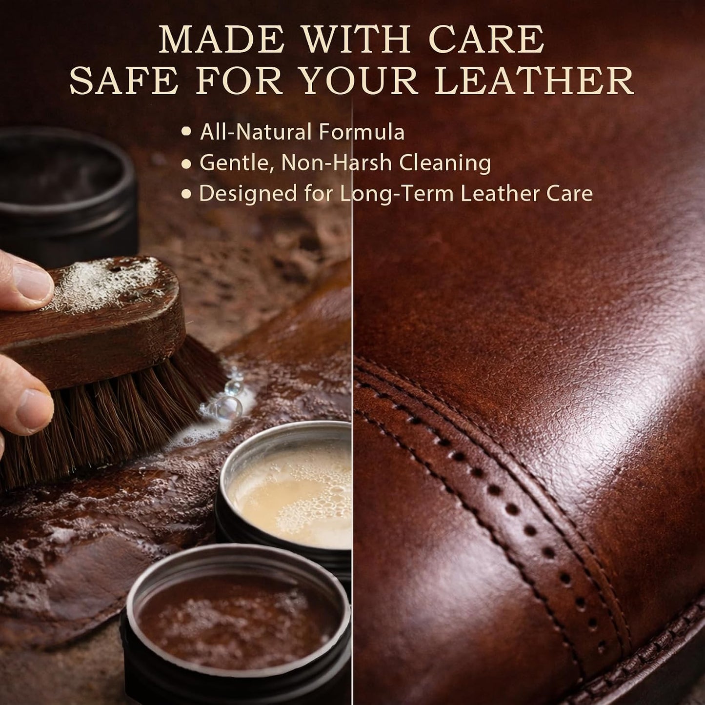 Leather Shoe Care Kit — 16-Piece Polish, Clean & Condition Set